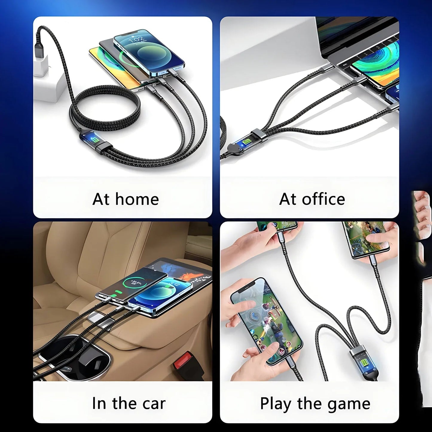 100w 3 - in - 1 Super Fast Charging Cable - BSMART