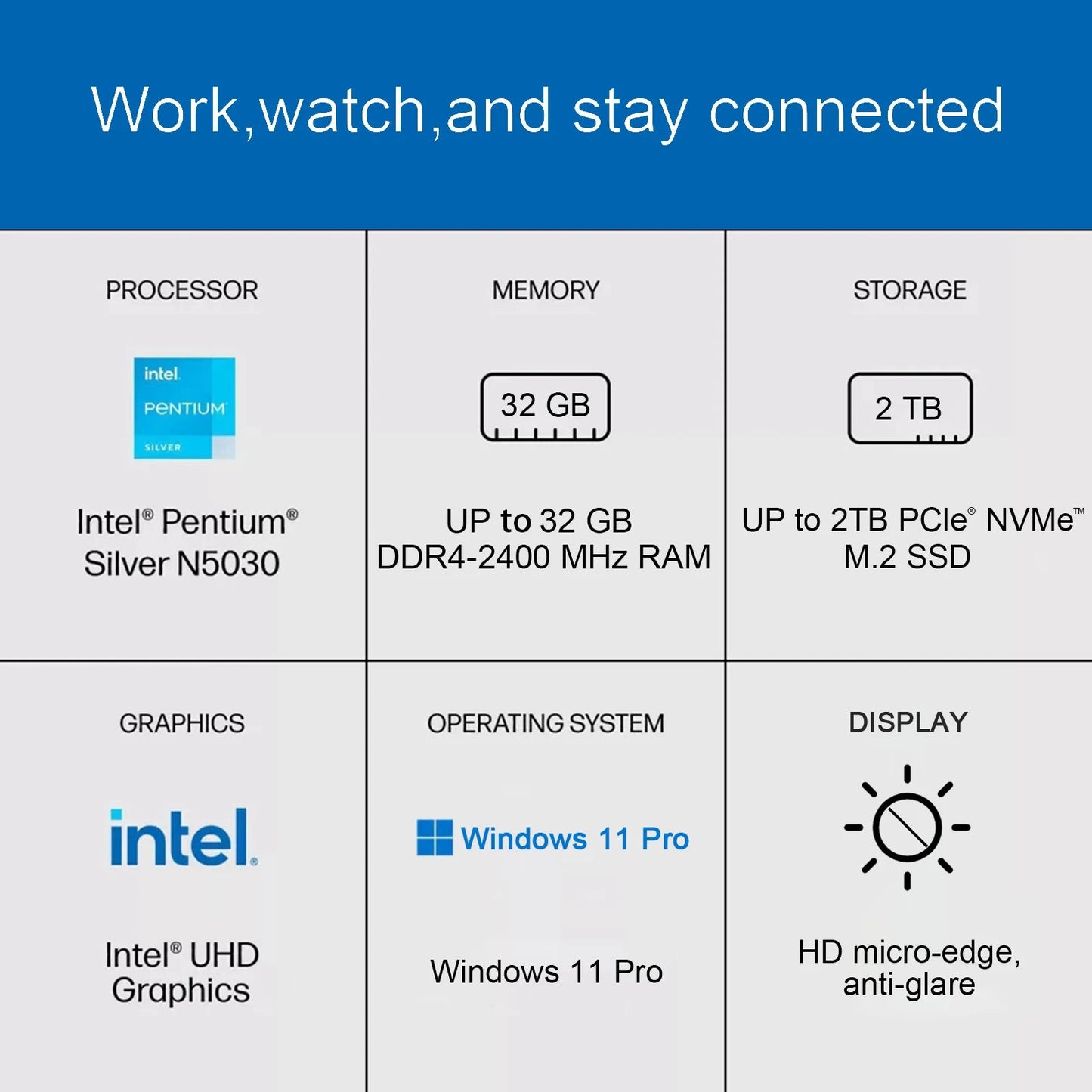 14" Business Laptop, Intel Pentium - BSMART