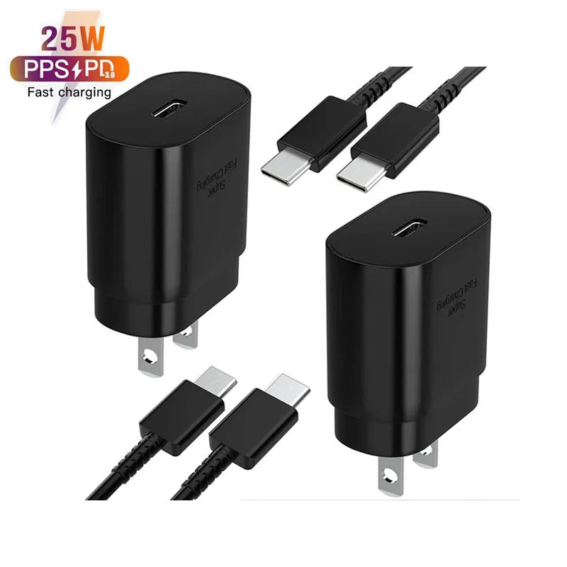 25W Super Fast Charger USB C Power Adapter With Type C cable