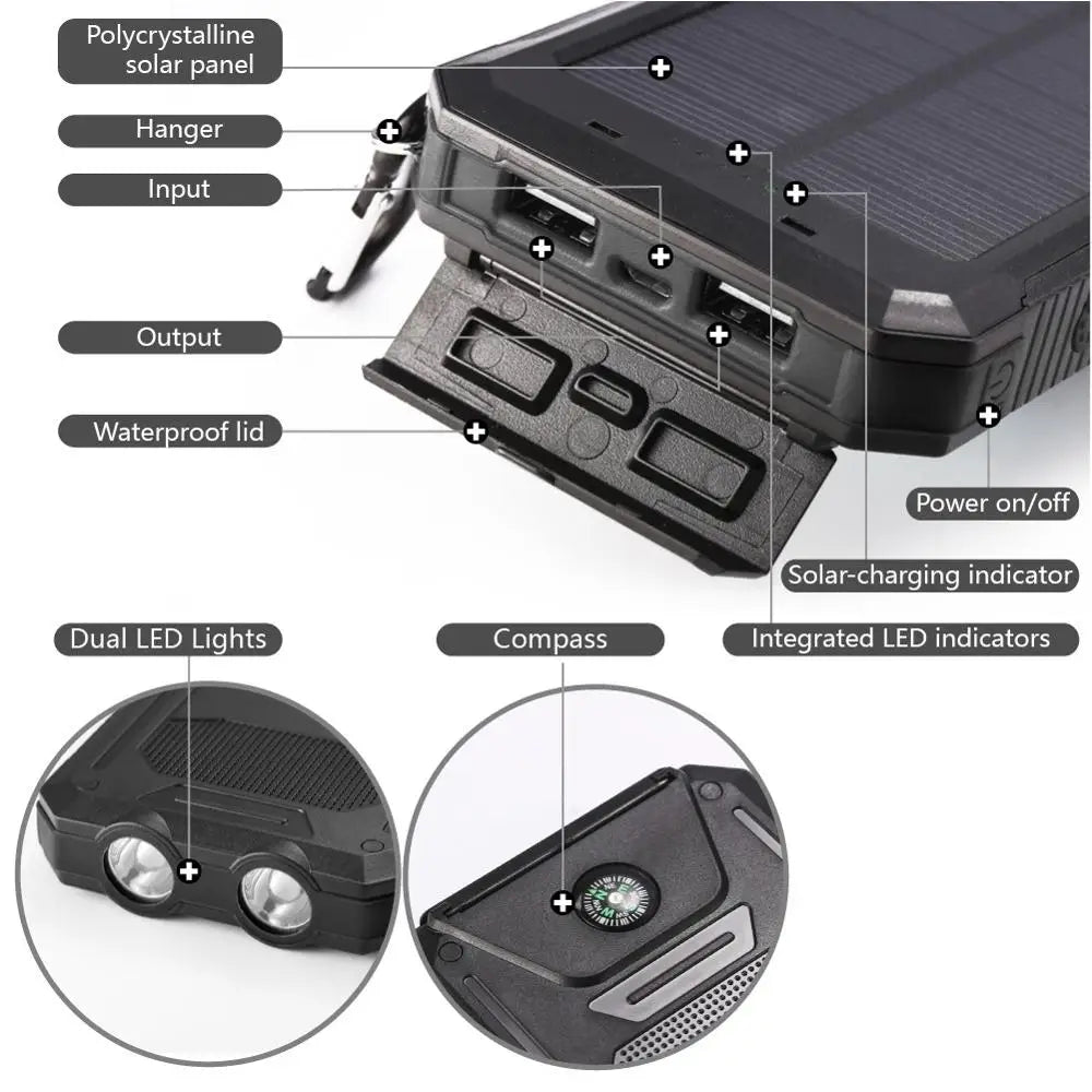 20000mAh Solar Power Bank - BSMART