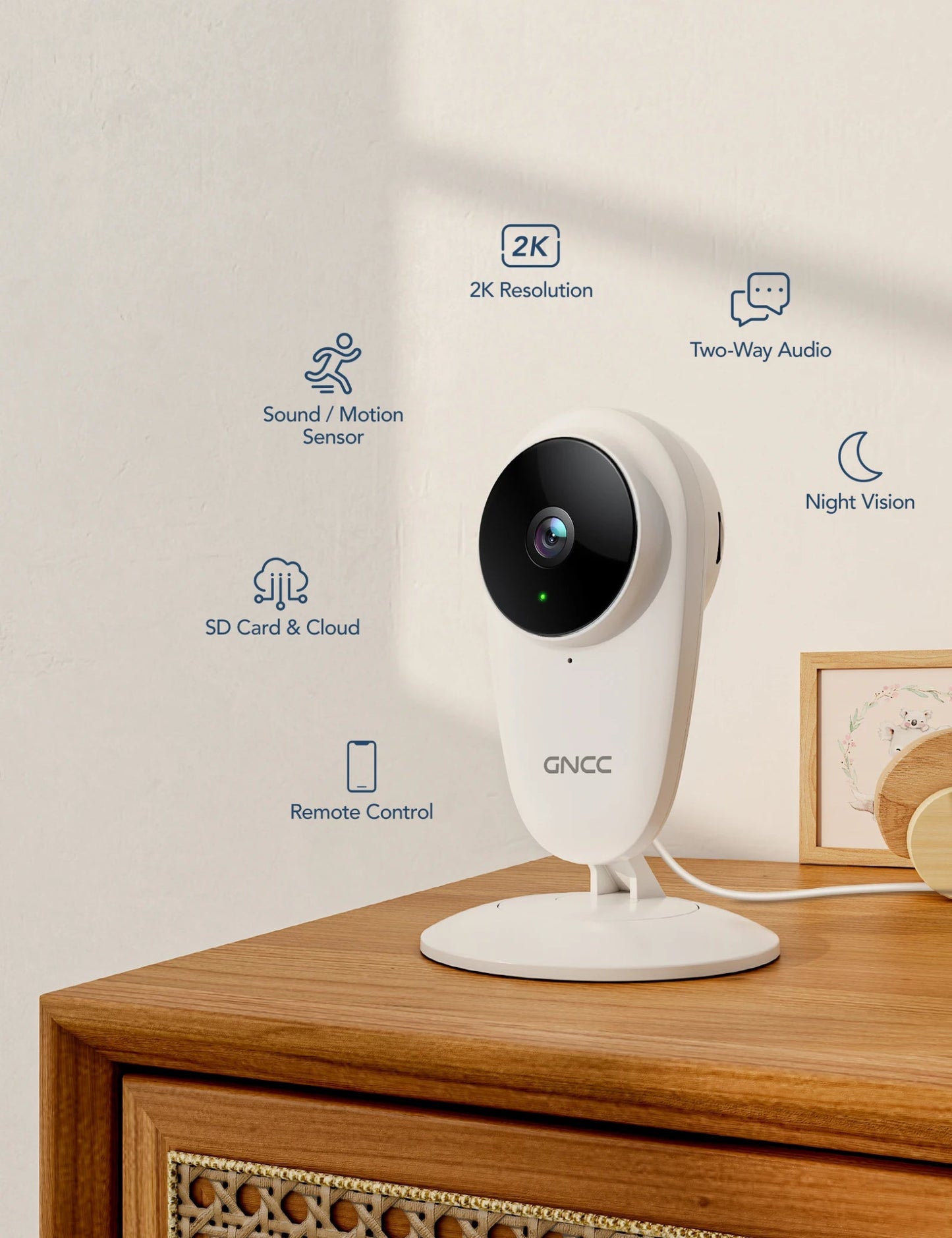 2K Smart Baby Monitor Camera - BSMART