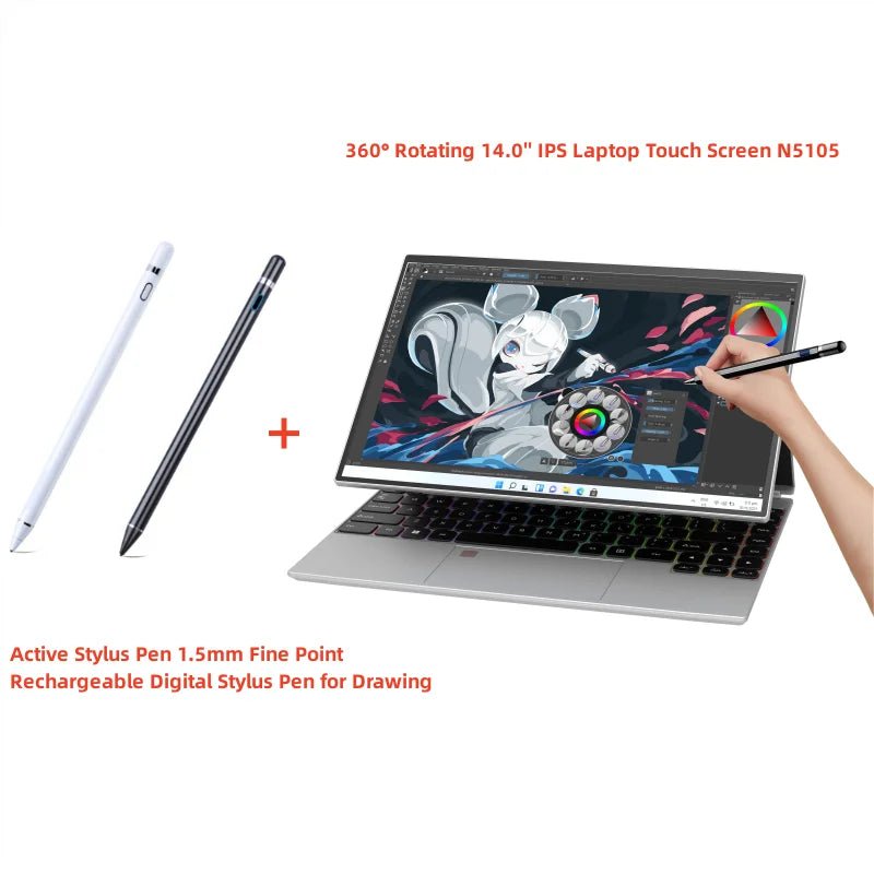 360° Rotating 14.0'' IPS Touch Screen 32G 128G - 1T - BSMART