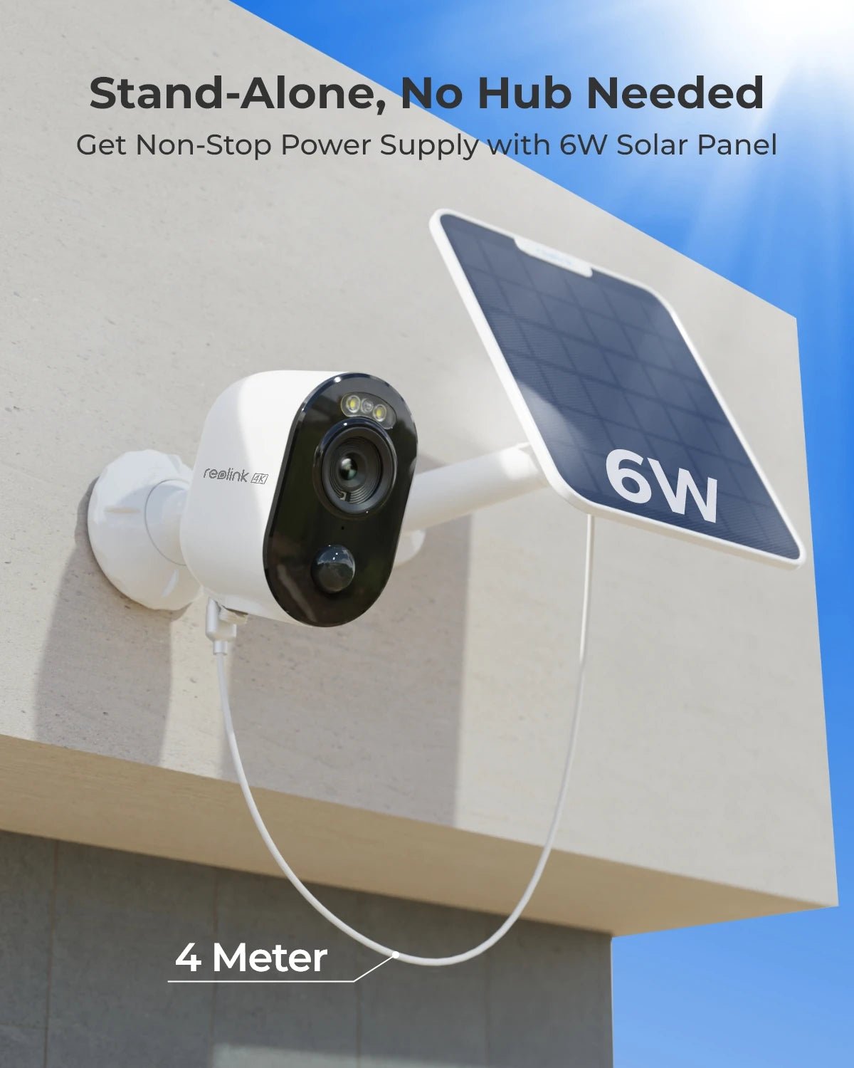 4K Solar Powered Wireless Camera - BSMART