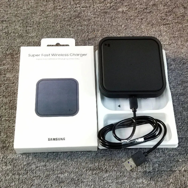 For Samsung 15w Wireless Fast Charger Pad For Galaxy S20 S21 S22 S23 S24 S8 S9 S10 Plus Note 20 Ultra 9 8 Z Flip Fold 6 5 4 3 2