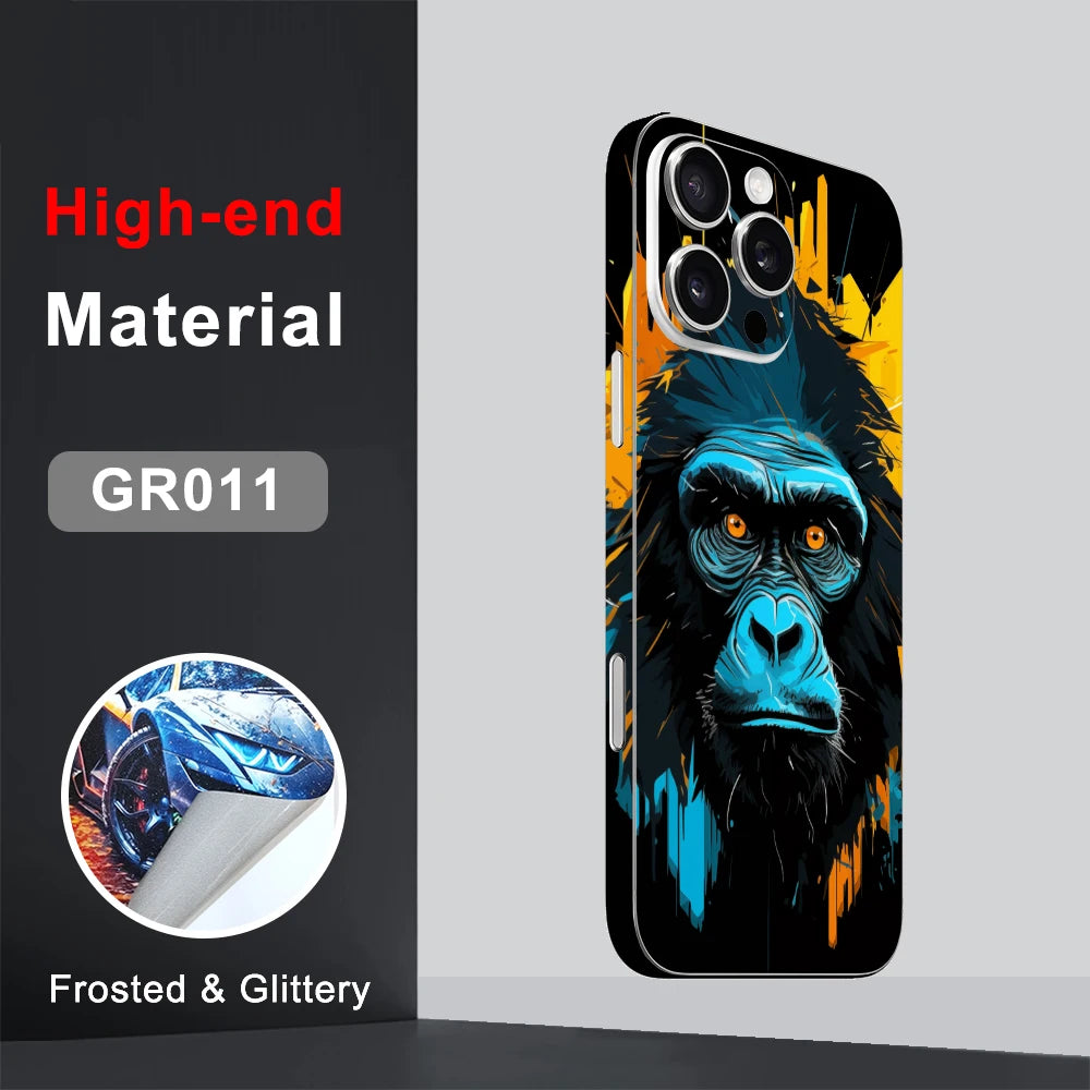 CASEKiTTY Skin Wrap For iPhone 16 Pro Max Back Film 15 14 Plus Sticker 13 12 Mini Protective Decal Full Cover Matte Protector