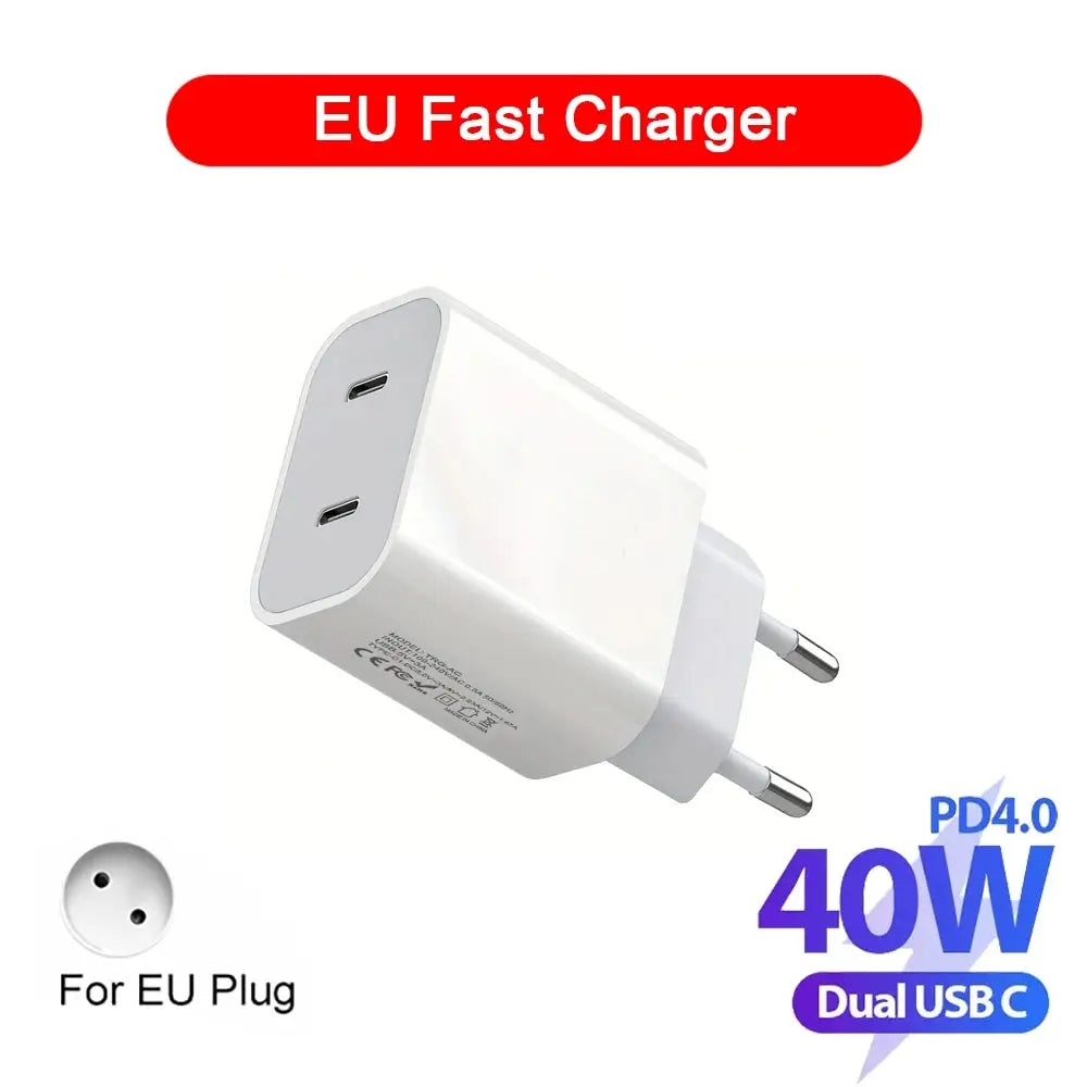 40W Dual USB C PD Charger