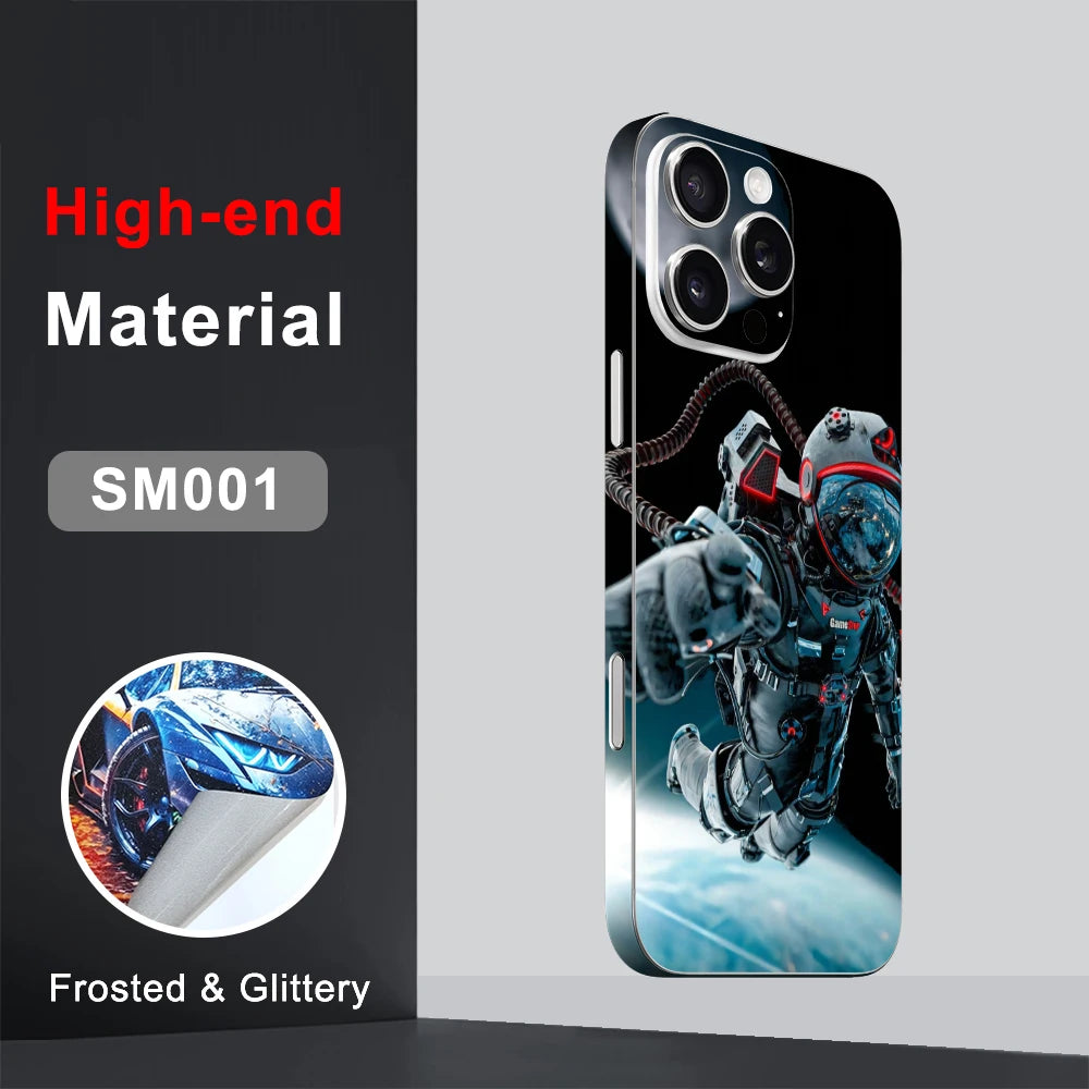 CASEKiTTY Skin Wrap For iPhone 16 Pro Max Back Film 15 14 Plus Sticker 13 12 Mini Protective Decal Full Cover Matte Protector
