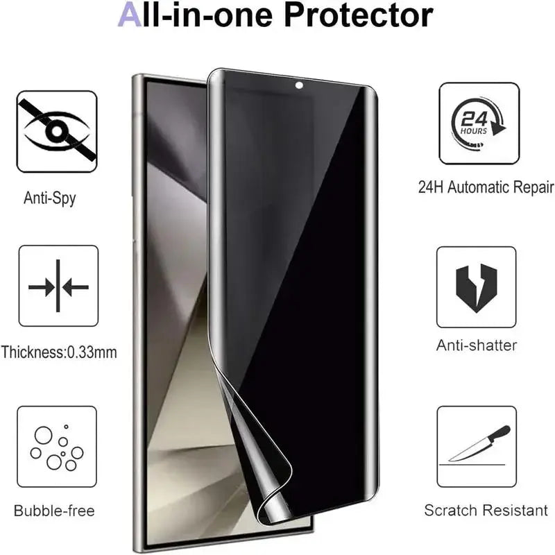 3Pcs Privacy Hydrogel Film For Samsung