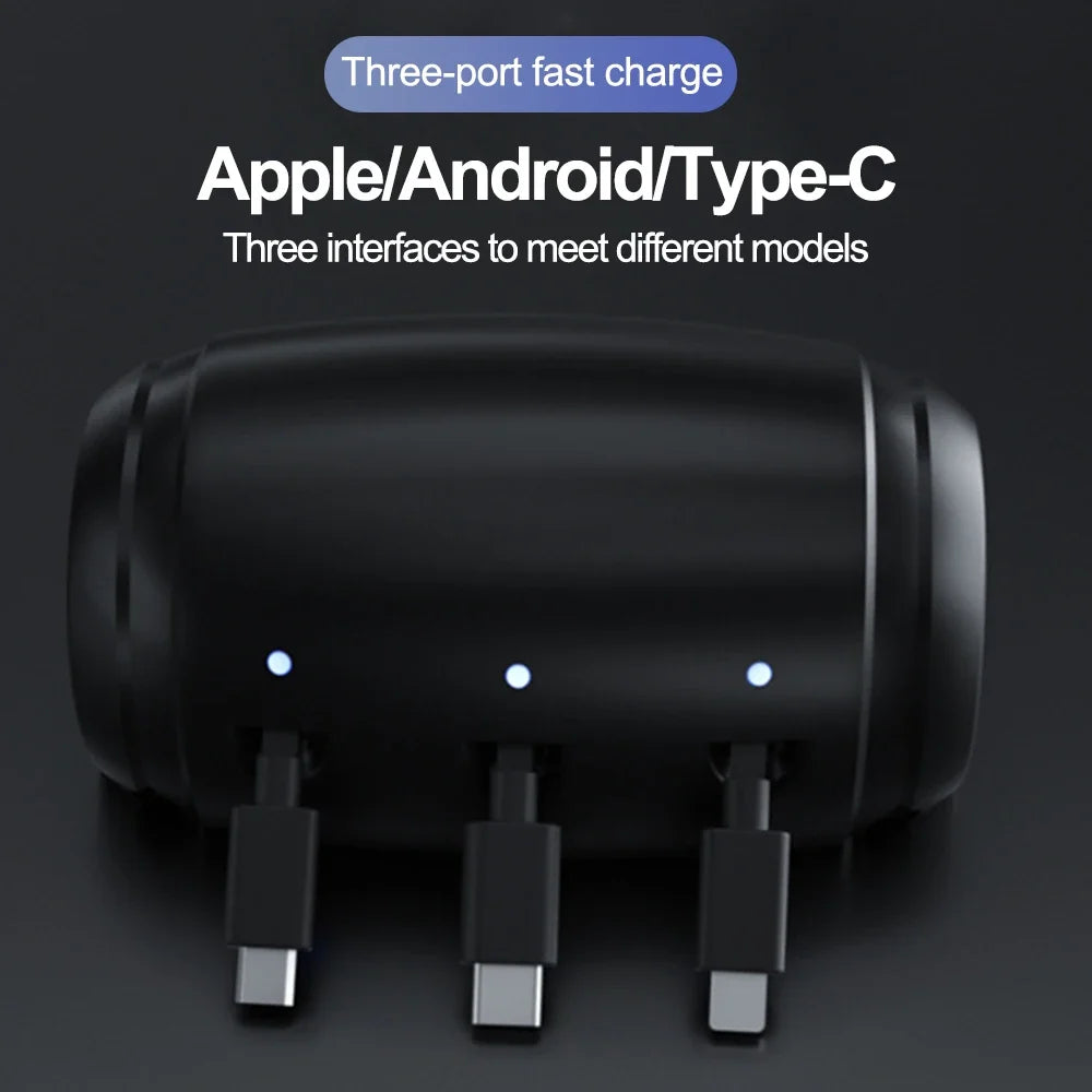 CAER 3 in 1 Retractable Car Charger