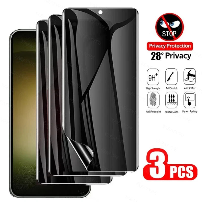3Pcs Privacy Hydrogel Film For Samsung