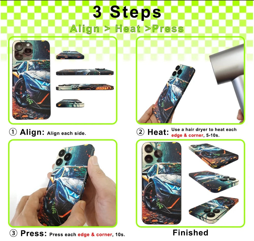 Skin Sticker For iPhones | Full Protector