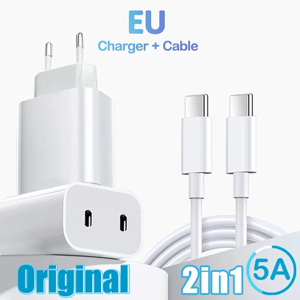 40W Dual USB C PD Charger
