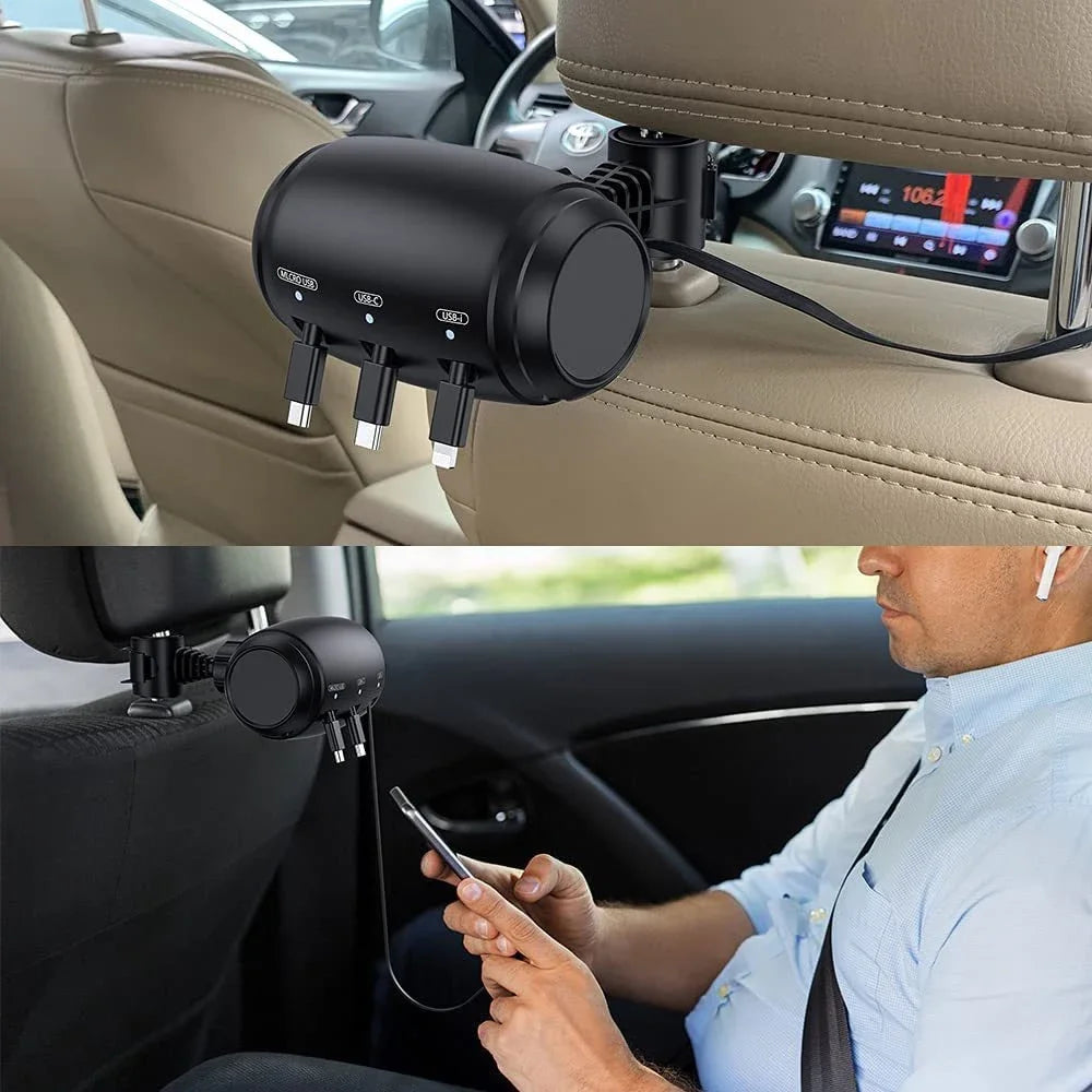 CAER 3 in 1 Retractable Car Charger