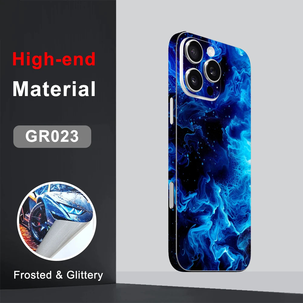 CASEKiTTY Skin Wrap For iPhone 16 Pro Max Back Film 15 14 Plus Sticker 13 12 Mini Protective Decal Full Cover Matte Protector
