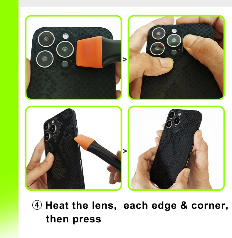 CASEKiTTY Skin Leather For iPhone 15 Pro Max Back Film 14 Plus Sticker 13 12 Mini Protective Decal Wrap Full Cover Protector