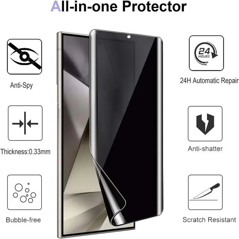 3Pcs Privacy Hydrogel Film For Samsung