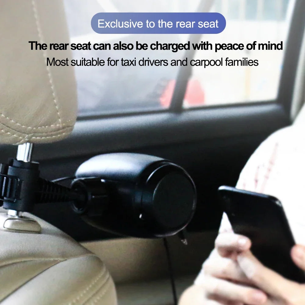 CAER 3 in 1 Retractable Car Charger