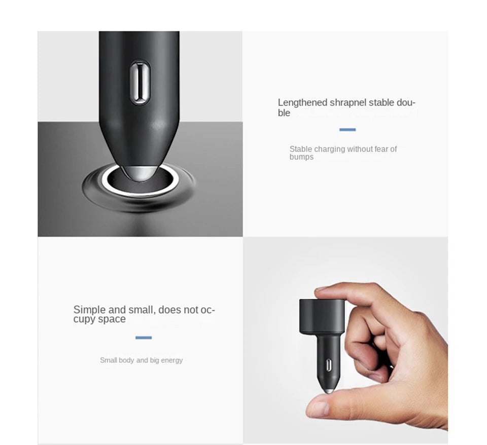 SAMSUNG Car Usb Charger 45w 15w Usb C Quick Fast Charge Adapter Car Cargador Samsung Galaxy S25 Ultra S24 Z Flip A16 A56 A26 A36