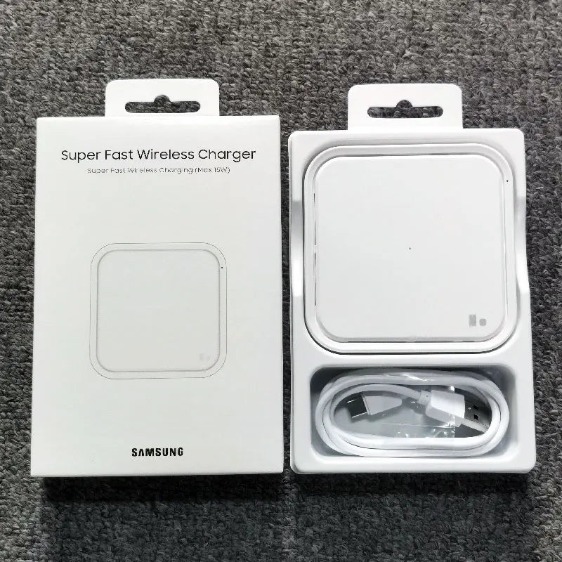 For Samsung 15w Wireless Fast Charger Pad For Galaxy S20 S21 S22 S23 S24 S8 S9 S10 Plus Note 20 Ultra 9 8 Z Flip Fold 6 5 4 3 2