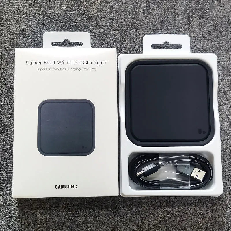 For Samsung 15w Wireless Fast Charger Pad For Galaxy S20 S21 S22 S23 S24 S8 S9 S10 Plus Note 20 Ultra 9 8 Z Flip Fold 6 5 4 3 2