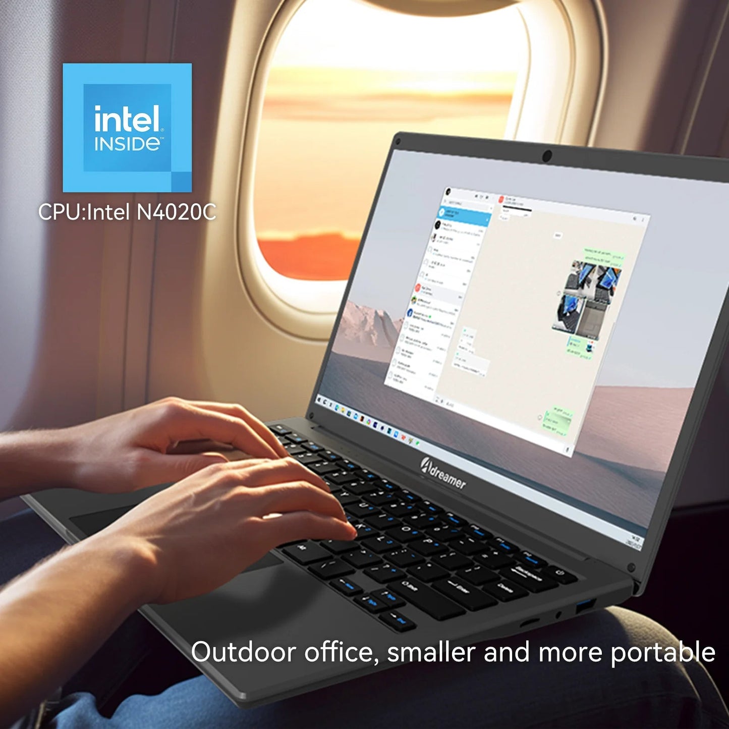 Adreamer LeoBook13 Laptop 8GB RAM 1TB SSD Notebook 13.3 - inch 2560X1600 Resolution Computer Intel Celeron N4020 Ship From US - BSMART