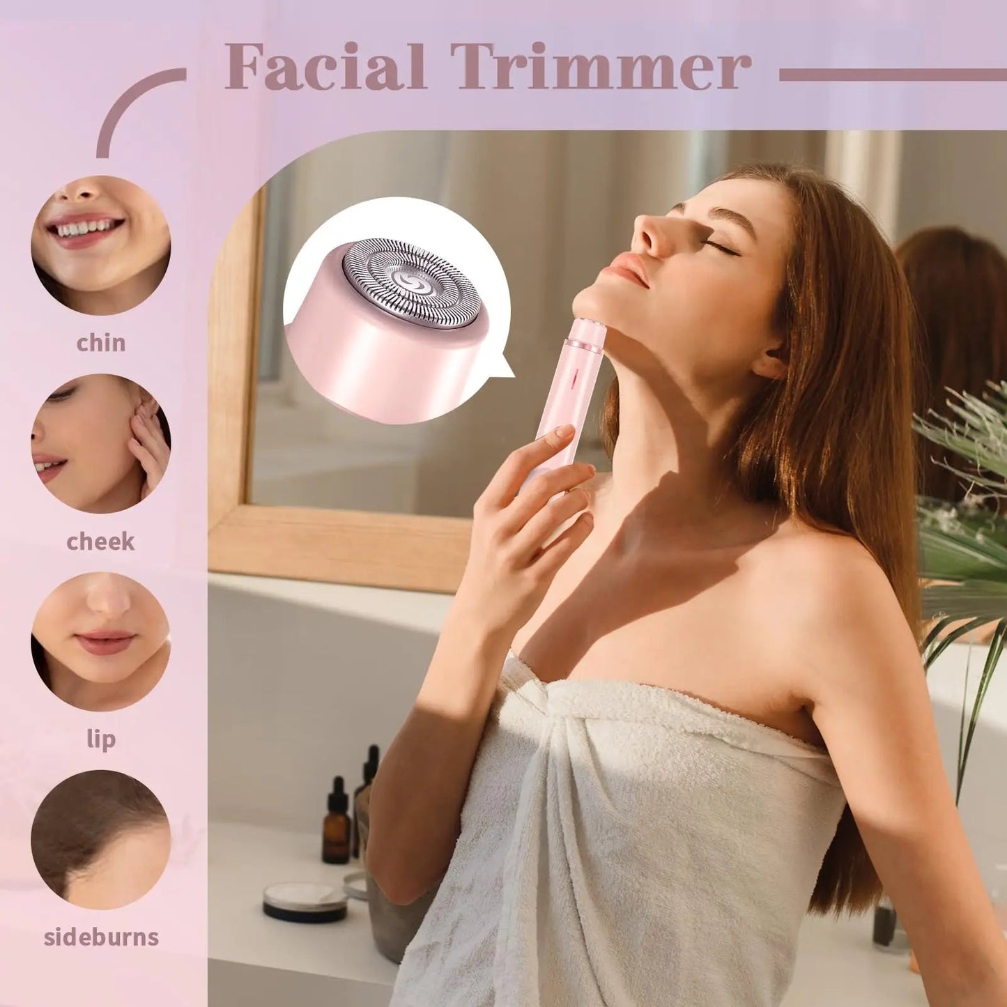 Electric Shaver for Women Waterproof Wet & Dry Hair - BSMART