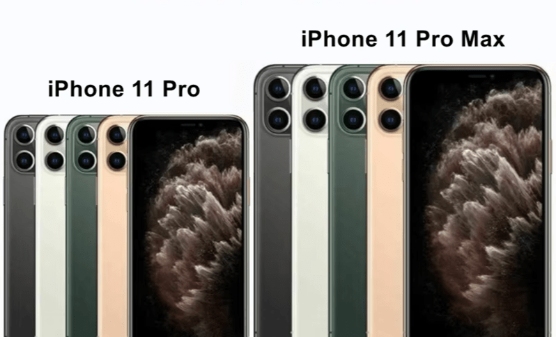 Original iPhone 11 Pro Max 64GB 256GB ROM Genuine Super Retina XDR OLED Face ID IOS NFC Unlocked 11promax LTE Mobile Phone - BSMART
