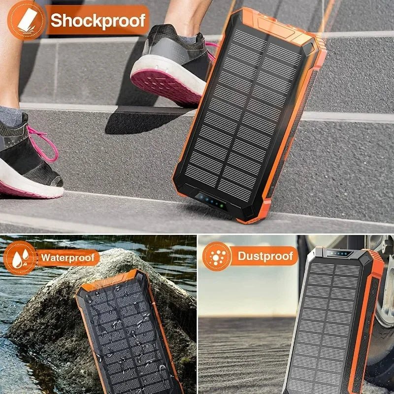 Portable Power Battery Pack LED Flashlight 36000mah Magnetic Power Bank Wireless Charging Station Solar Power Bank - BSMART