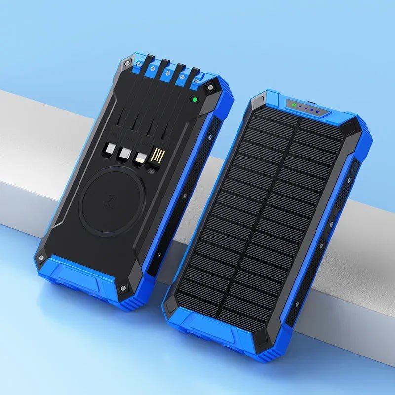 Portable Power Battery Pack LED Flashlight 36000mah Magnetic Power Bank Wireless Charging Station Solar Power Bank - BSMART
