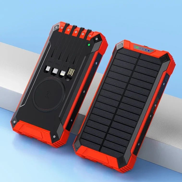 Portable Power Battery Pack LED Flashlight 36000mah Magnetic Power Bank Wireless Charging Station Solar Power Bank - BSMART
