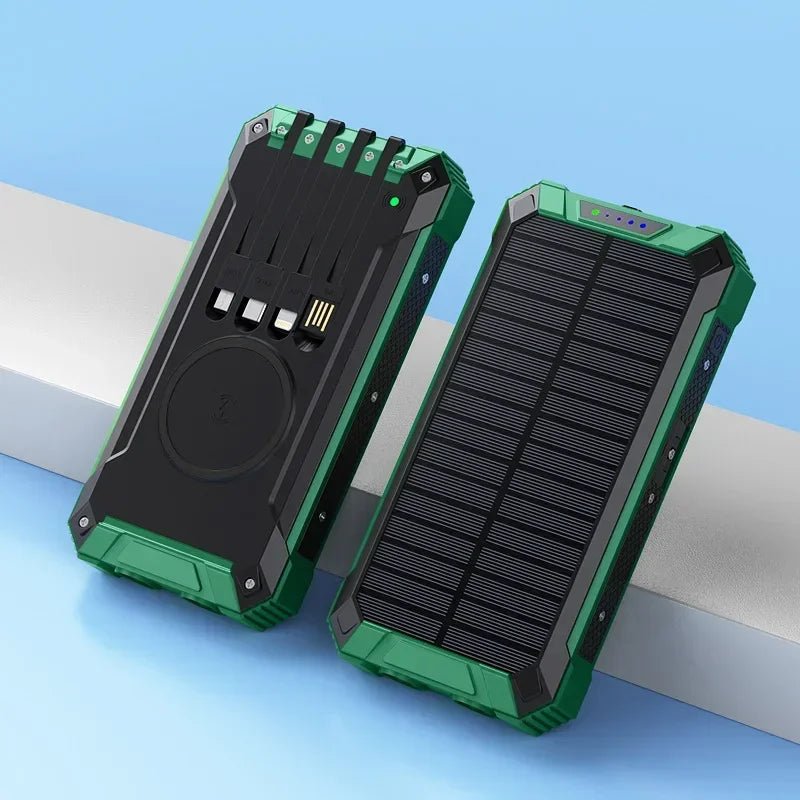 Portable Power Battery Pack LED Flashlight 36000mah Magnetic Power Bank Wireless Charging Station Solar Power Bank - BSMART