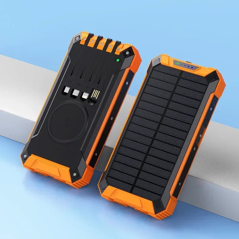Portable Power Battery Pack LED Flashlight 36000mah Magnetic Power Bank Wireless Charging Station Solar Power Bank - BSMART