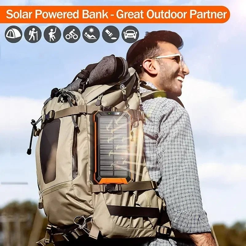 Portable Power Battery Pack LED Flashlight 36000mah Magnetic Power Bank Wireless Charging Station Solar Power Bank - BSMART