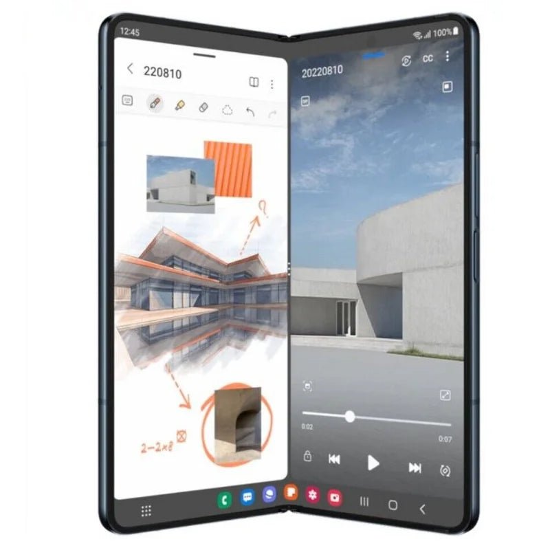 Samsung Galaxy Z Fold 4 Fold4 5G F936U1 F936N F936B 7.6" Foldable RAM 12GB ROM 256/512GB NFC Snapdragon 98% New Cell Phone - BSMART