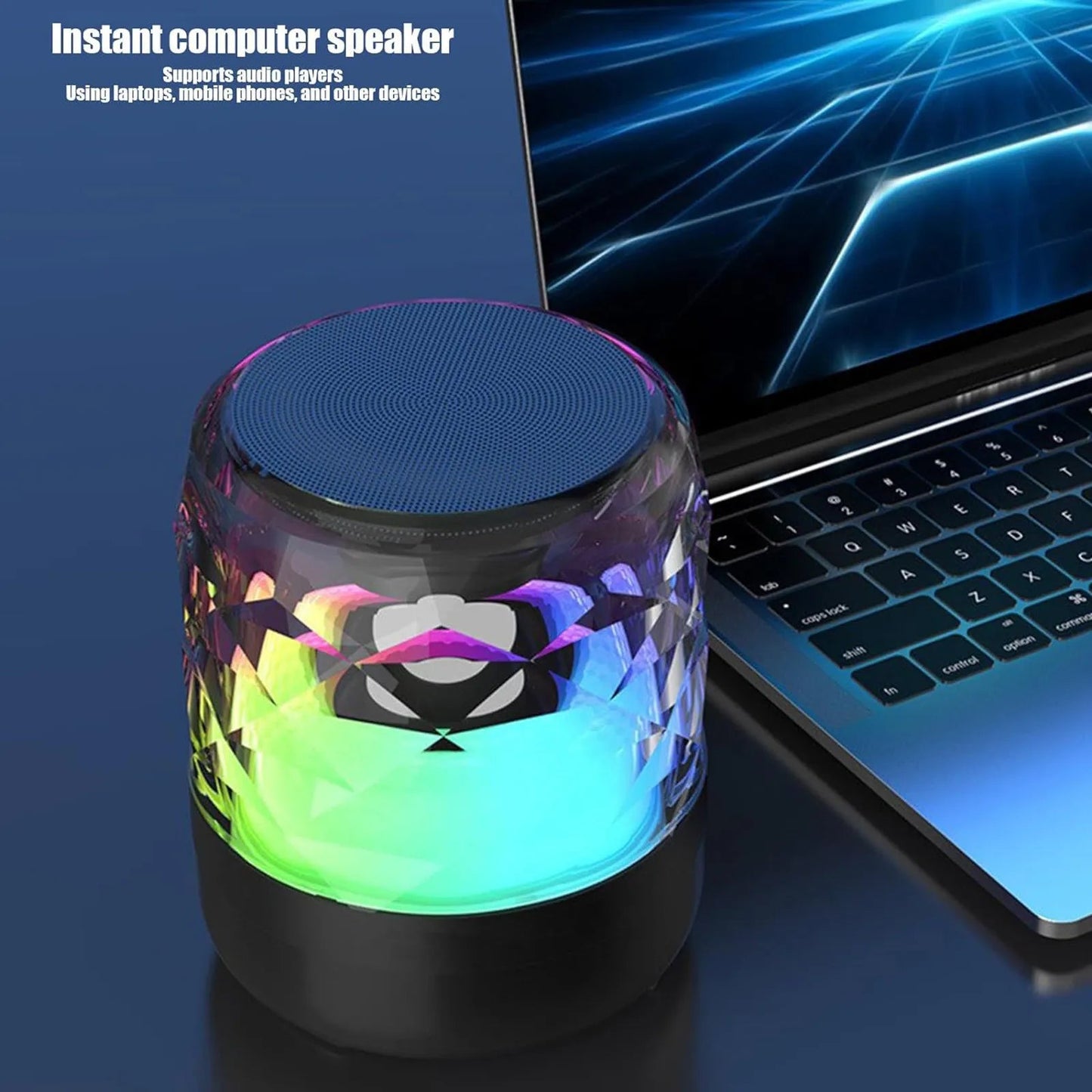 Speakers Bluetooth Colorful Lights Small Audio - BSMART