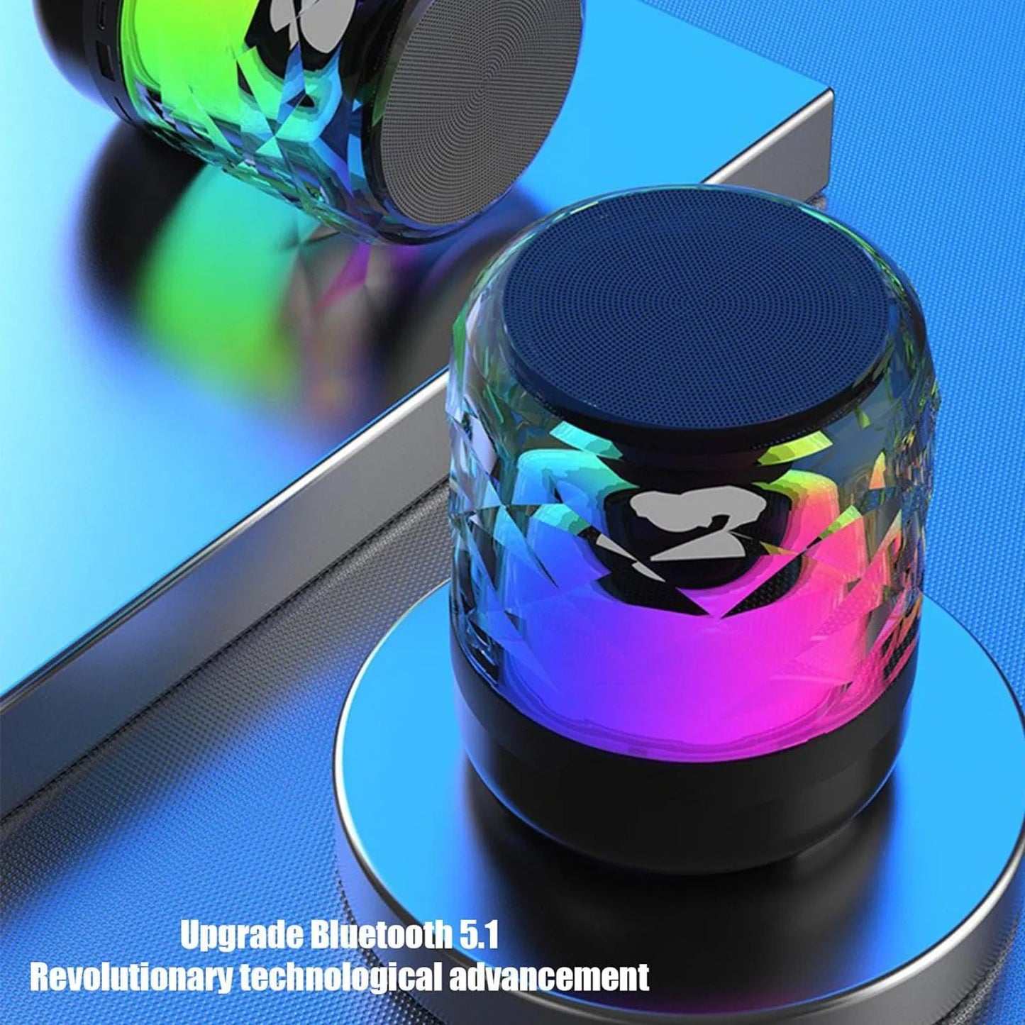 Speakers Bluetooth Colorful Lights Small Audio - BSMART