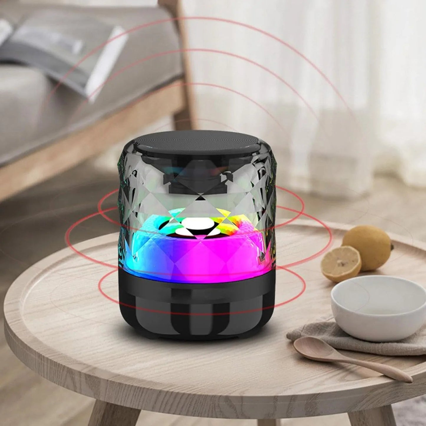 Speakers Bluetooth Colorful Lights Small Audio - BSMART