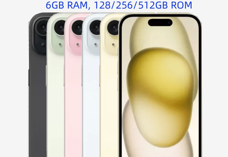 Unlocked iPhone 15 128/256/512GB ROM 6.1' Original Super Retina OLED Dual - eSIM 6GB RAM Face ID NFC A16 5G iPhone15 Mobile Phone - BSMART