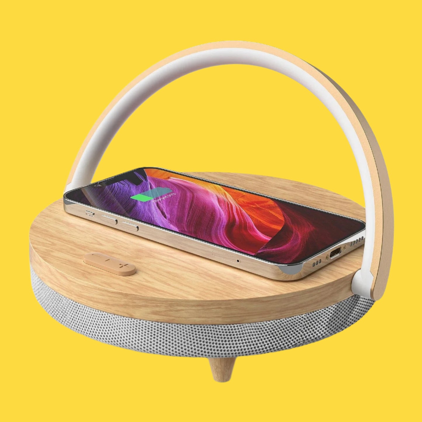 Wood Wireless Charger & Bluetooth Speaker - BSMART