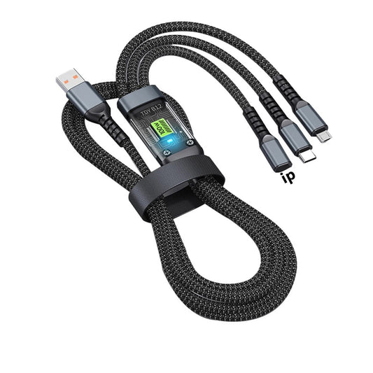 100w 3 - in - 1 Super Fast Charging Cable - BSMART