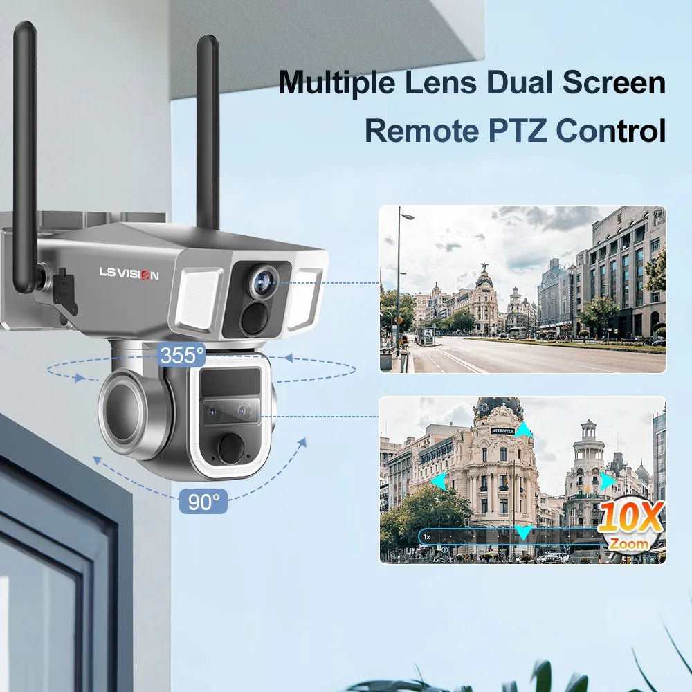 12MP 6K Solar Camera with 10X Zoom - BSMART
