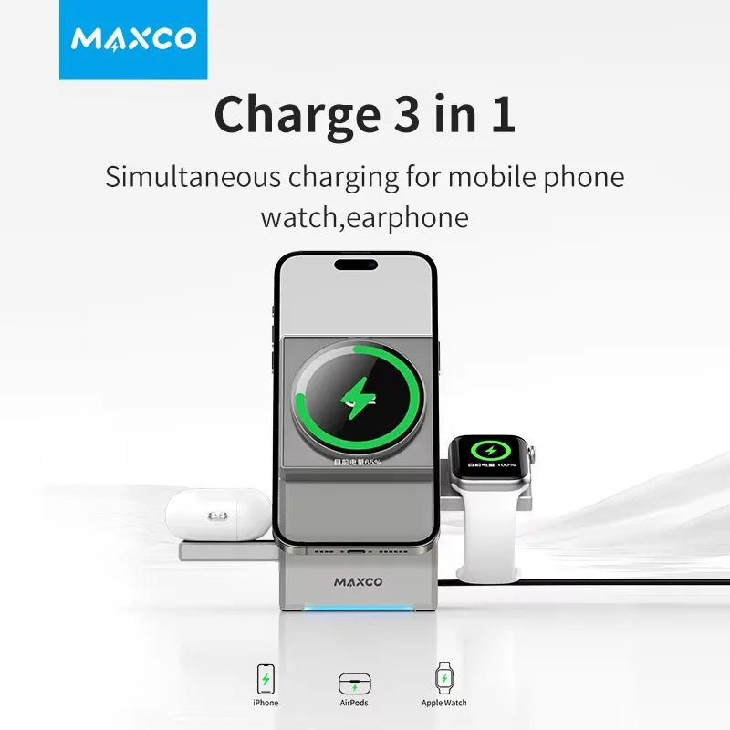 3 - in - 1 Wireless Charging Station - BSMART