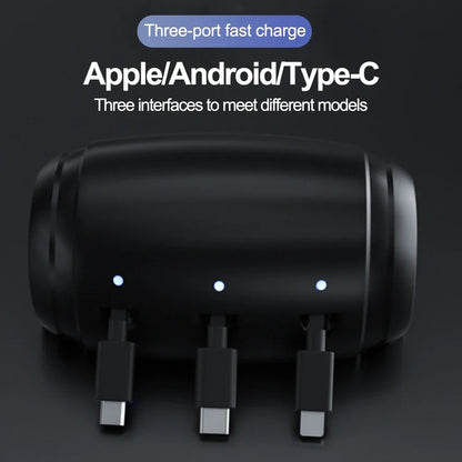 CAER 3 in 1 Retractable Car Charger