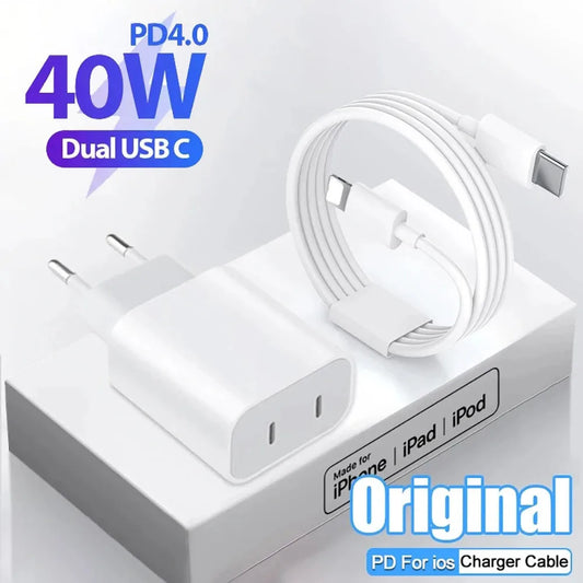 40W Dual USB C PD Charger