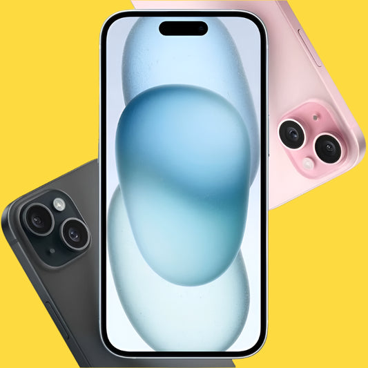 Unlocked iPhone 15 128/256/512GB ROM 6.1' Original Super Retina OLED Dual - eSIM 6GB RAM Face ID NFC A16 5G iPhone15 Mobile Phone - BSMART