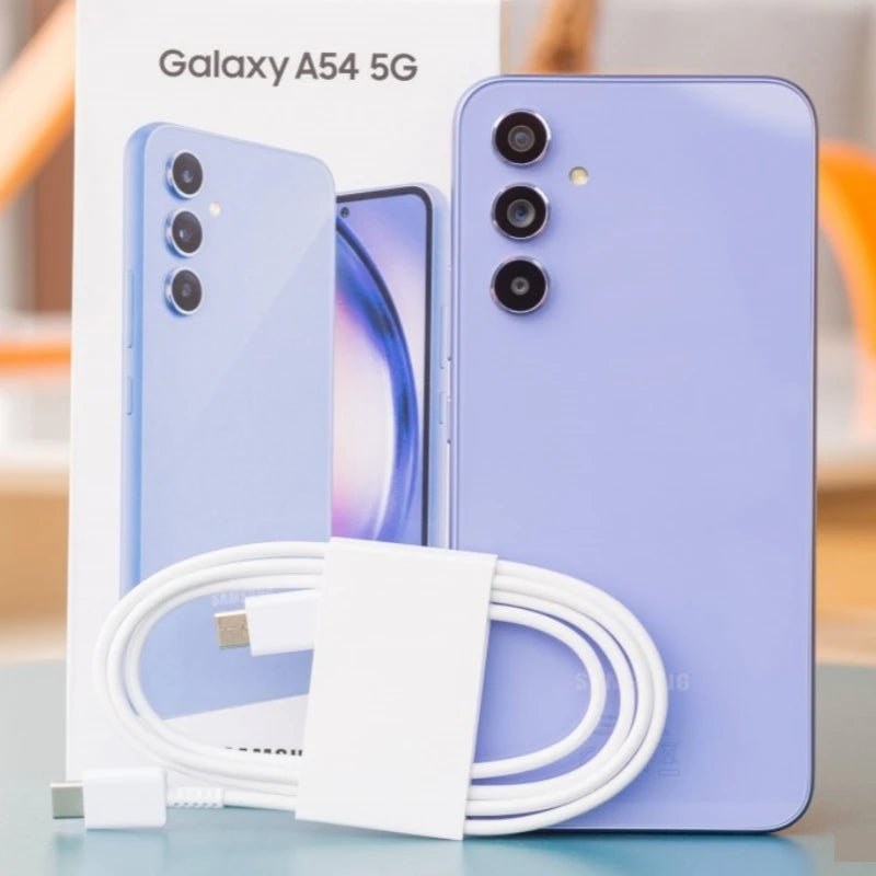 Unlocked Samsung Galaxy A54 A5460 2SIM 128GB/256GB ROM 6.4' AMOLED Octa Core Fingerprint NFC 5G Mobile Phone - BSMART