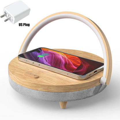 Wood Wireless Charger & Bluetooth Speaker - BSMART