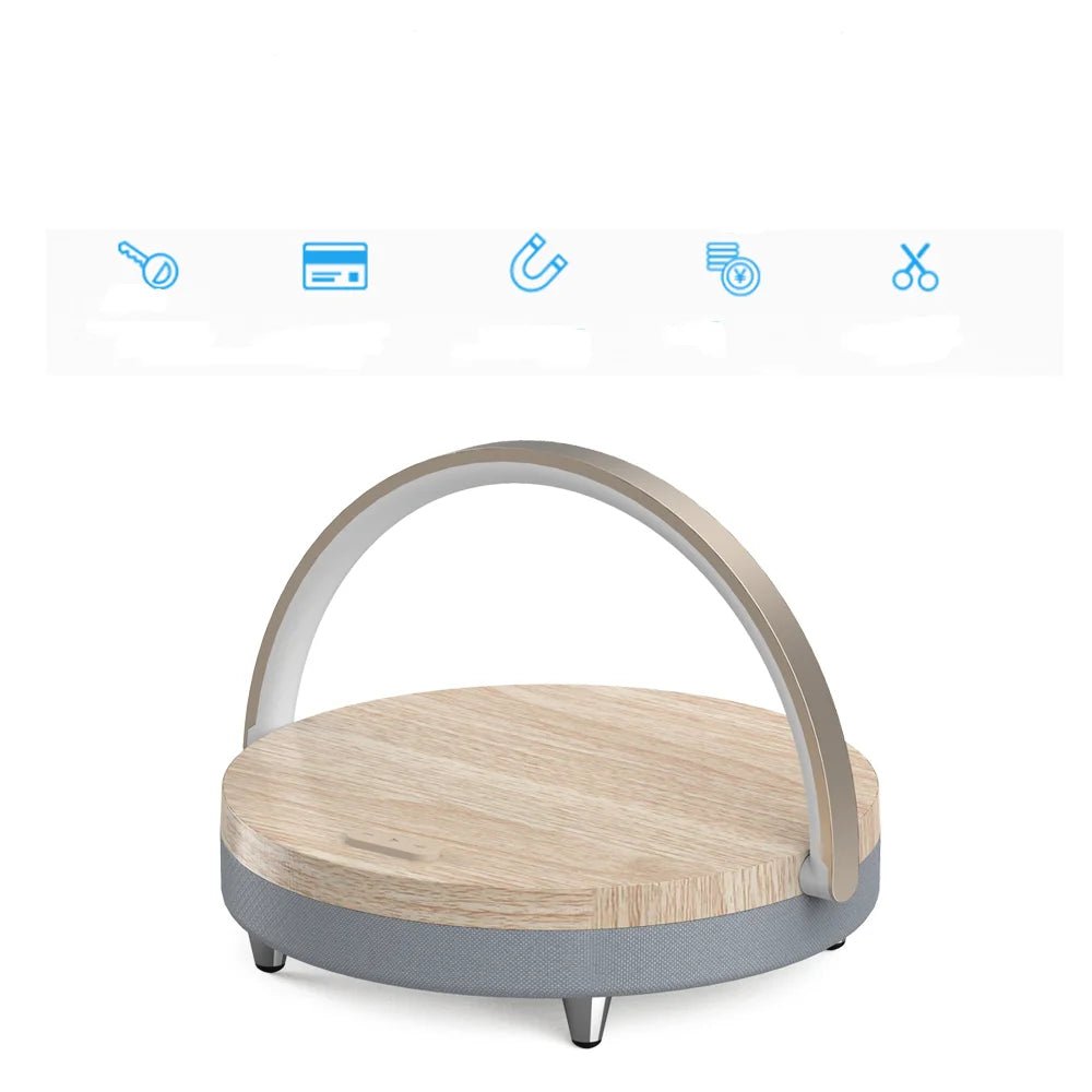 Wood Wireless Charger & Bluetooth Speaker - BSMART